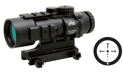 BLEMISHED Burris AR-536 Prism Sight with Picatinny Mount - 5x 36mm 20' FOV Ballistic CQ 5.56 Reticle Matte - Burris