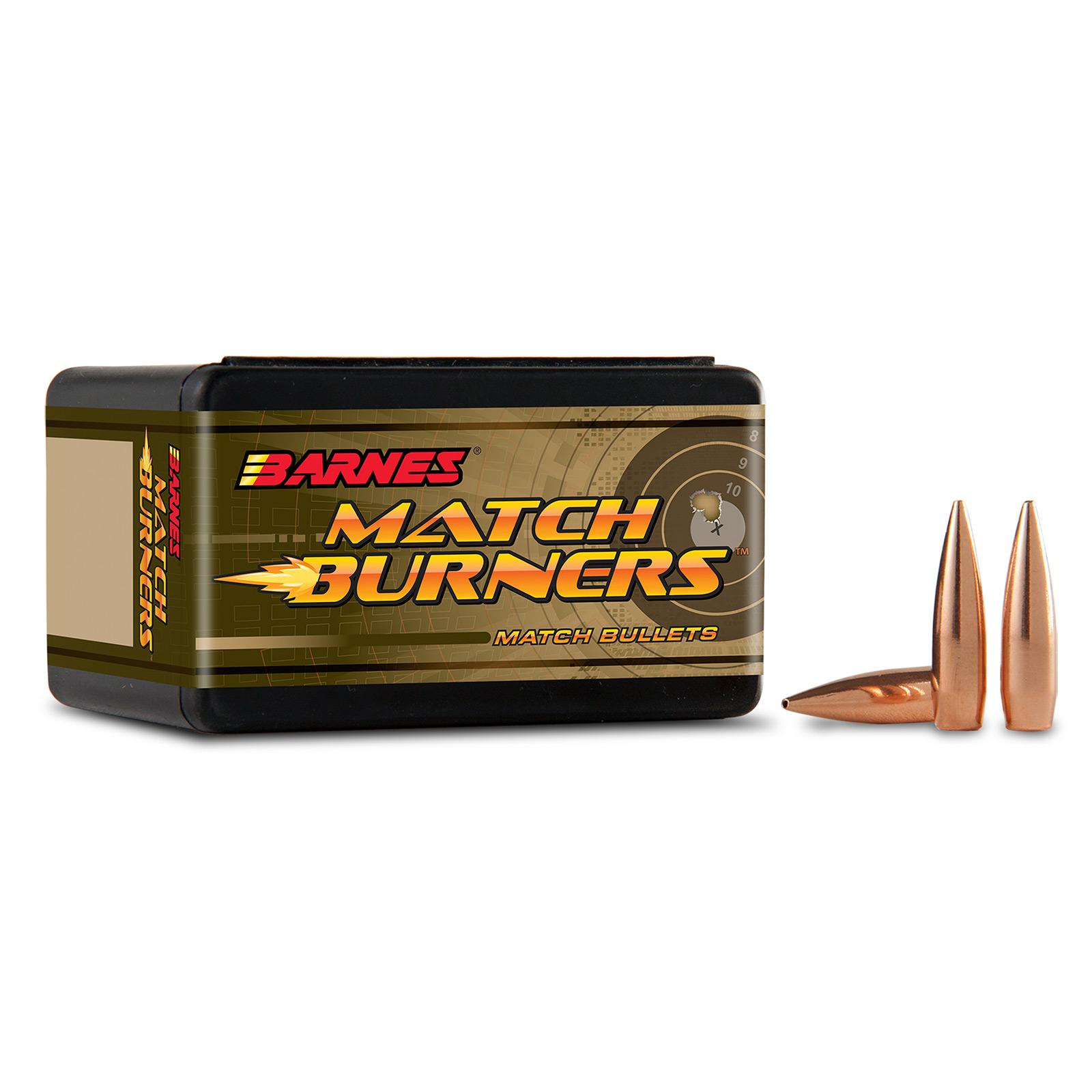 Barnes Match Burners Bullets .22 cal .224" 52 gr FB Match 100/ct - Barnes