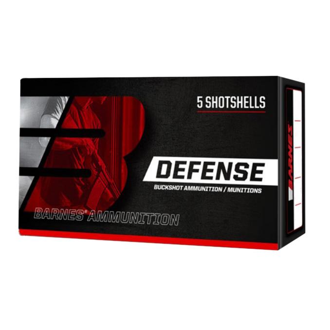 Barnes Defense Buckshot Shotshells 12ga 2-3/4" 8 plts 1200 fps #00 5/ct - Barnes