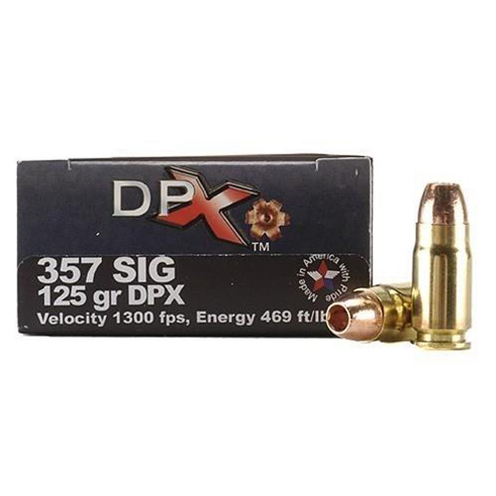 COR-BON Handgun Ammunition .357 SIG 125 gr DPX 1350 fps 20/box - Cor-Bon