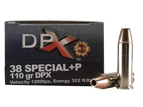 COR-BON Handgun Ammunition .38 Spl (+P) 110 gr DPX 1050 fps 20/box - Cor-Bon