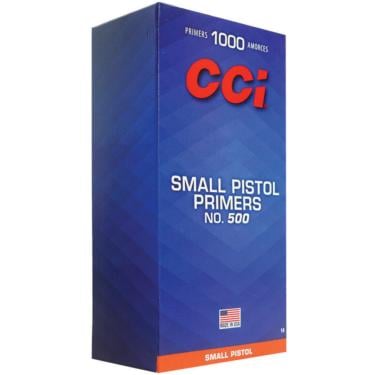CCI #500 Small Pistol Standard Primers 1000/ct - bulk pack