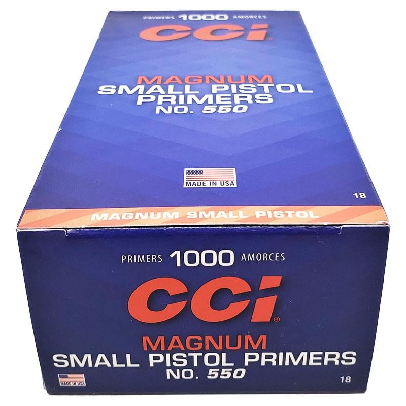 CCI Standard Primers #550 Mag Small Pistol 1000/ct - CCI