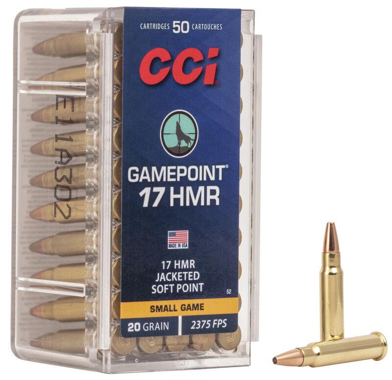CCI .17 HMR GamePoint Rimfire Ammunition .17 HMR 20 gr JSP 2375...