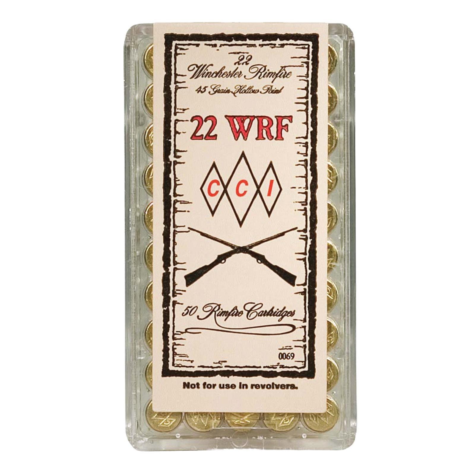 CCI Winchester Rimfire Ammunition .22 WRF 45 gr JHP 1300 fps 50/ct