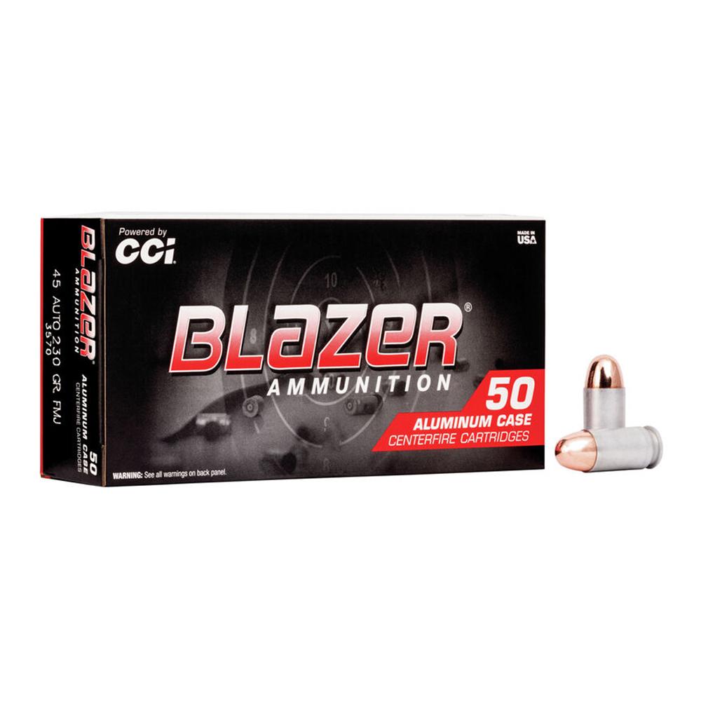 BLAZER 45 ACP 230GR FMJ 1000 ROUNDS CASE - CCI