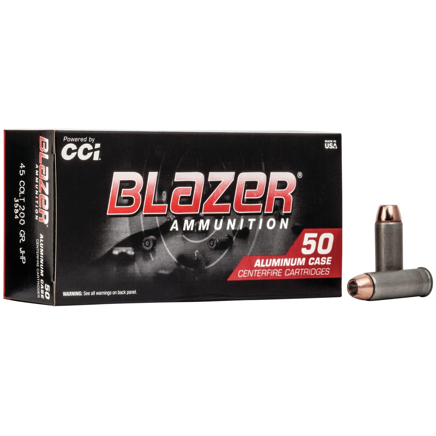 クローム ガスガン CAL.45 BALL 230gr FMJ CCI Blazer .45 ACP 230 gr FMJ Ammo Aluminum 50/ct