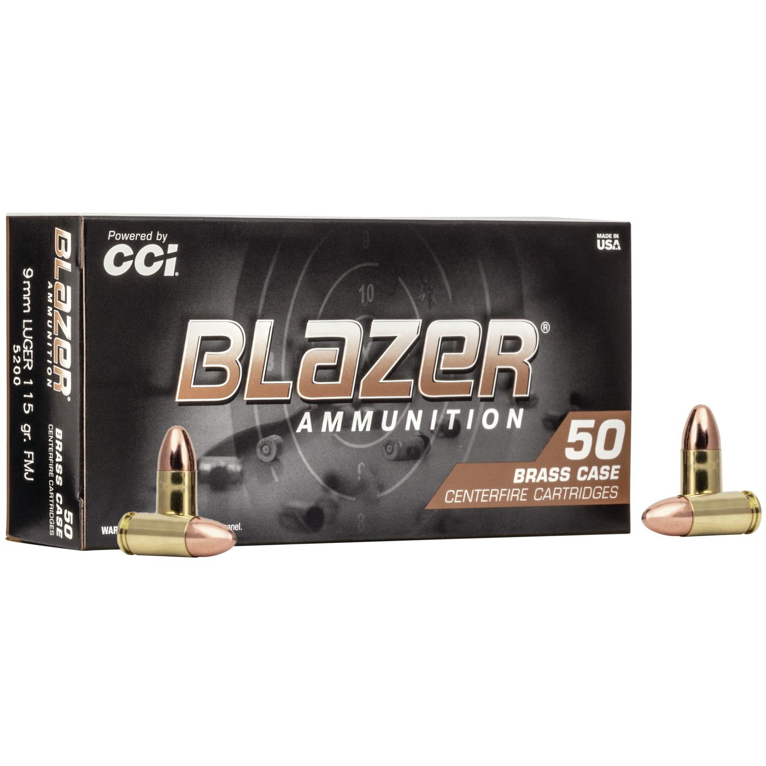 CCI Blazer Brass Handgun Ammunition .45 ACP 230 gr FMJ 830 fps 50/ct
