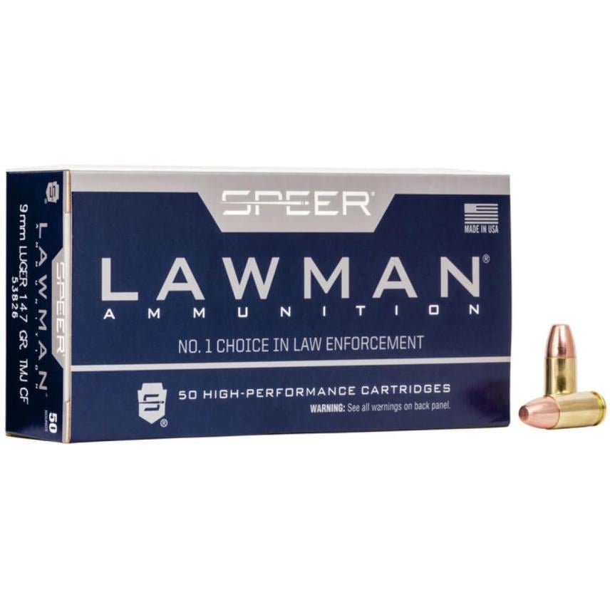 Speer Lawman Handgun Ammunition Clean-Fire 9mm Luger 147 gr TMJ...