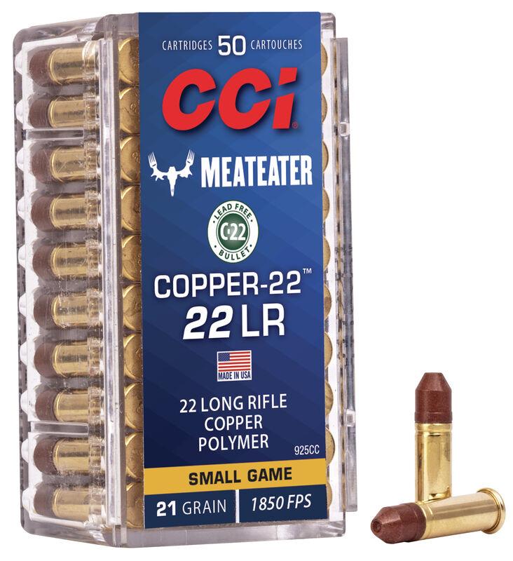 CCI Copper-22 Rimfire Ammunition .22 LR 21 gr CHP 1850 fps 50/ct - CCI