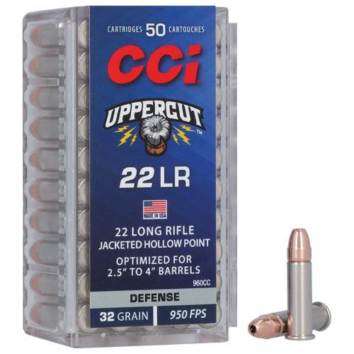 CCI Uppercut Rimfire Ammunition .22 LR 32gr HP 950 fps 50/ct - CCI