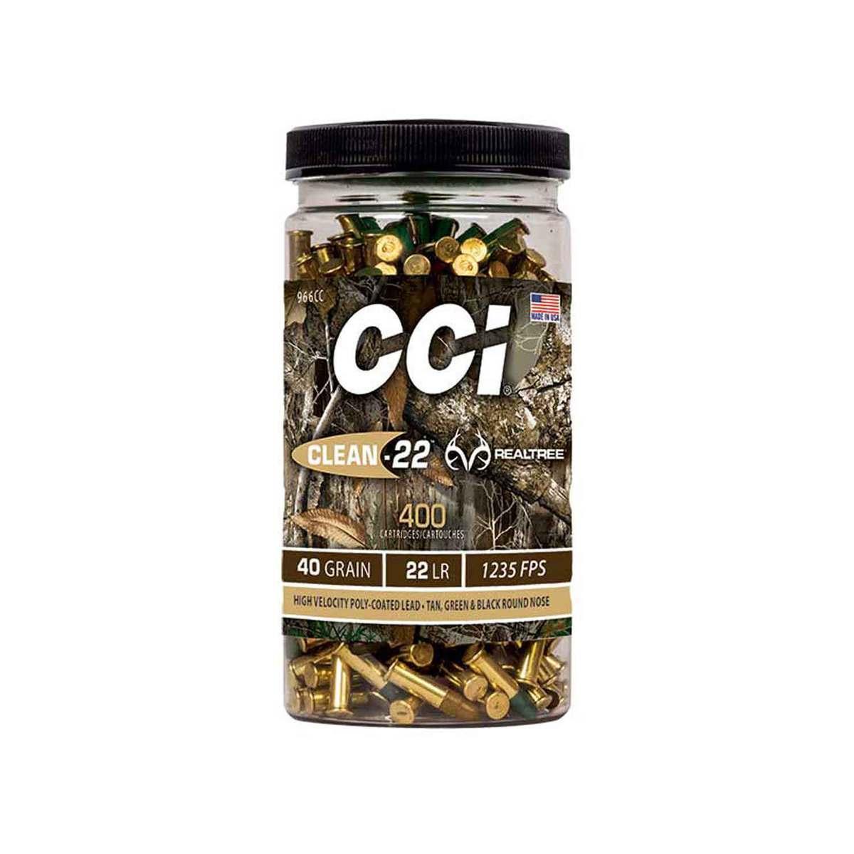 CCI Clean-22 HV Target Realtree Rimfire Ammuniton .22 LR 40gr L...