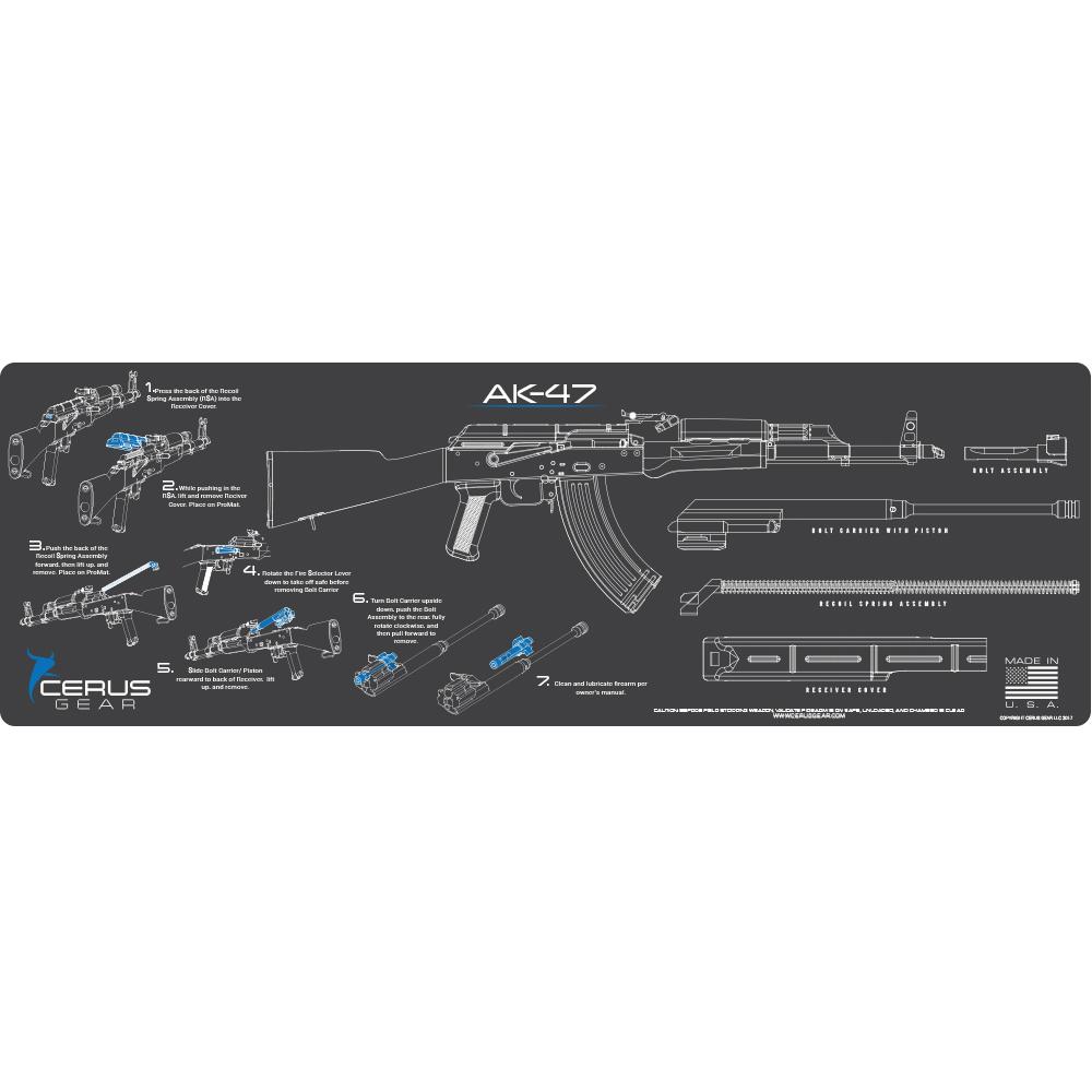 Cerus Gear 12x36 AK-47 Instructional Promat Grey - Cerus Gear