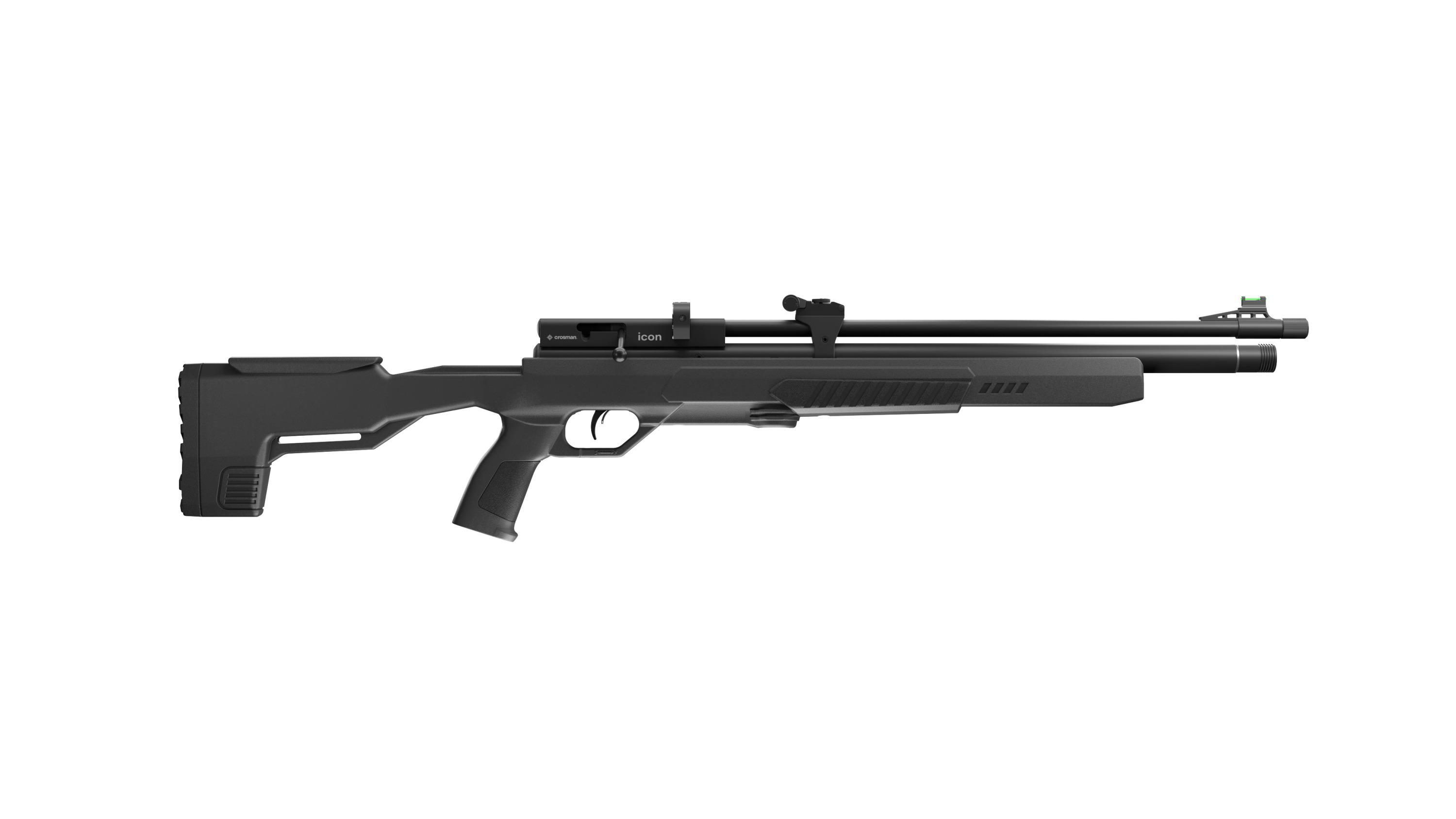 Crosman Icon - Black .22 Caliber, PCP Powered Bolt-Action Hunting Air Rifle - Crosman