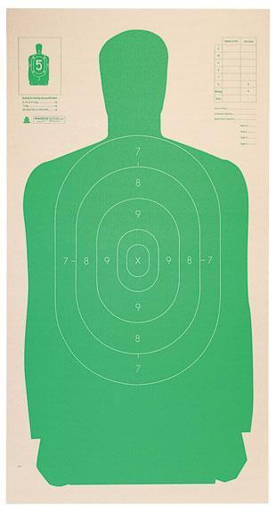 Champion LE Targets Cardboard Silhouette Target - 24" X 45", Green, 25/Pack - Champion