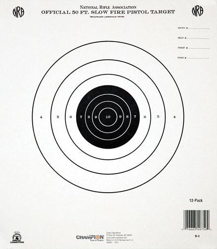 Champion Official NRA Targets GB-2, 50' Slow Fire, 12/Pack - Champion