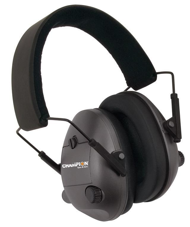 Champion Electronic Ear Muffs - Black