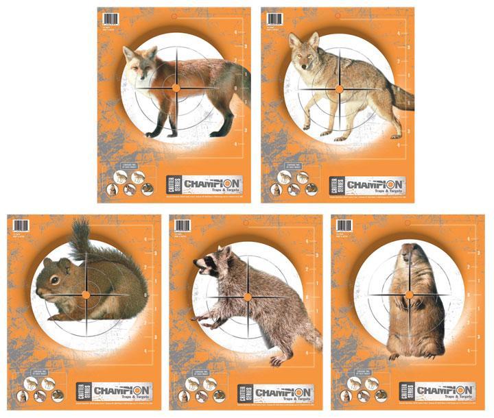 Champion Critter Series Targets - 11" X 14", 10/Pack - Champion