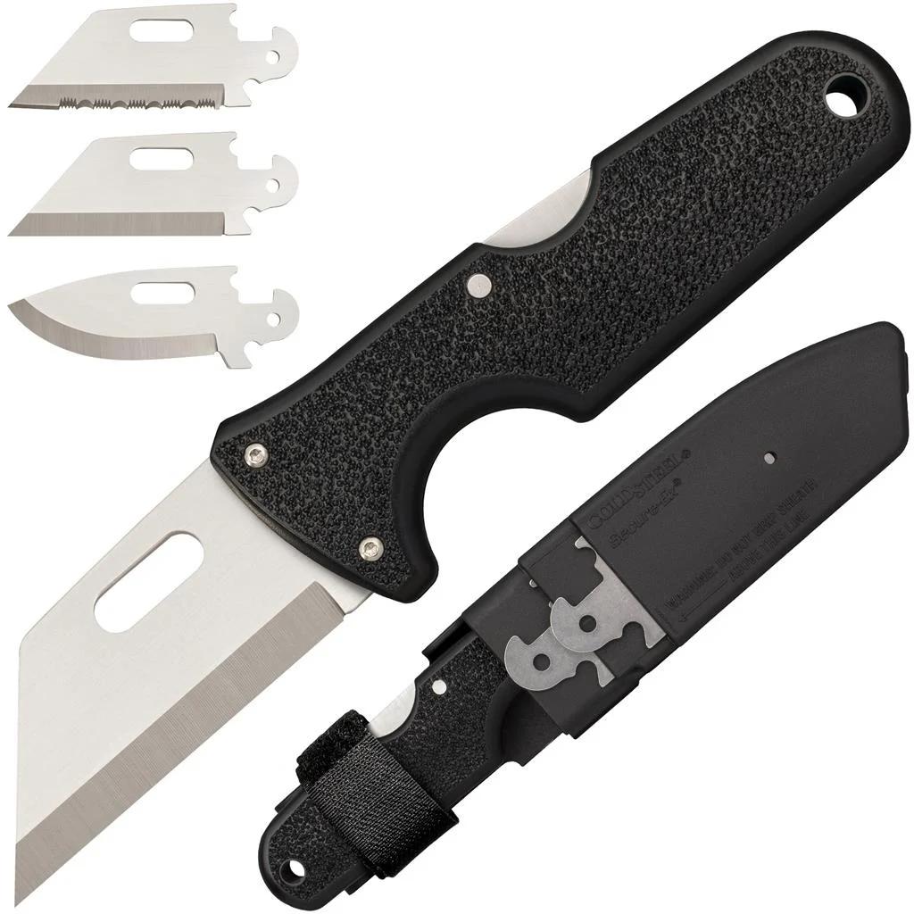 Cold Steel Click-N-Cut Exchangeable Blade Knife Black BDS - 2-1/2" Blade Satin - Cold Steel