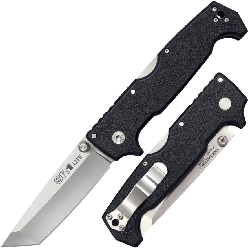 Cold Steel SR1 Lite Tanto TriAd Lock Knife Black GrivEx 4"