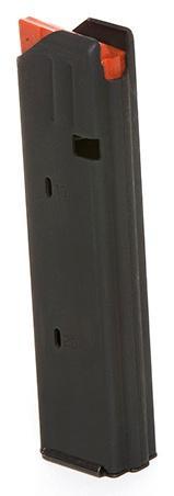 C-Products Defense Magazine 9mm Black Stainless Steel Orange Follower 20/rd - DuraMag