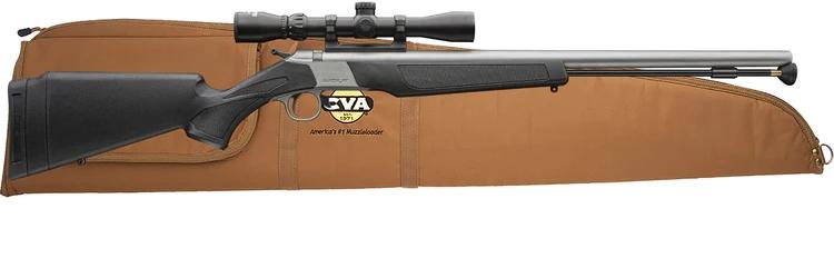 CVA Wolf V2 Muzzleloader SS/Black 50 Cal KonusShot 3-9x32 - CVA