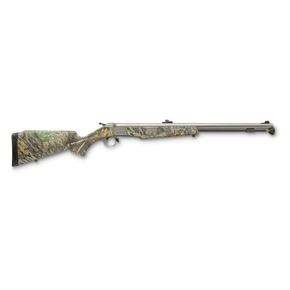 CVA Wolf V2 Muzzleloader Rifle .50 Cal Single Shot 24" Barrel SS Realtree Edge Camo - CVA