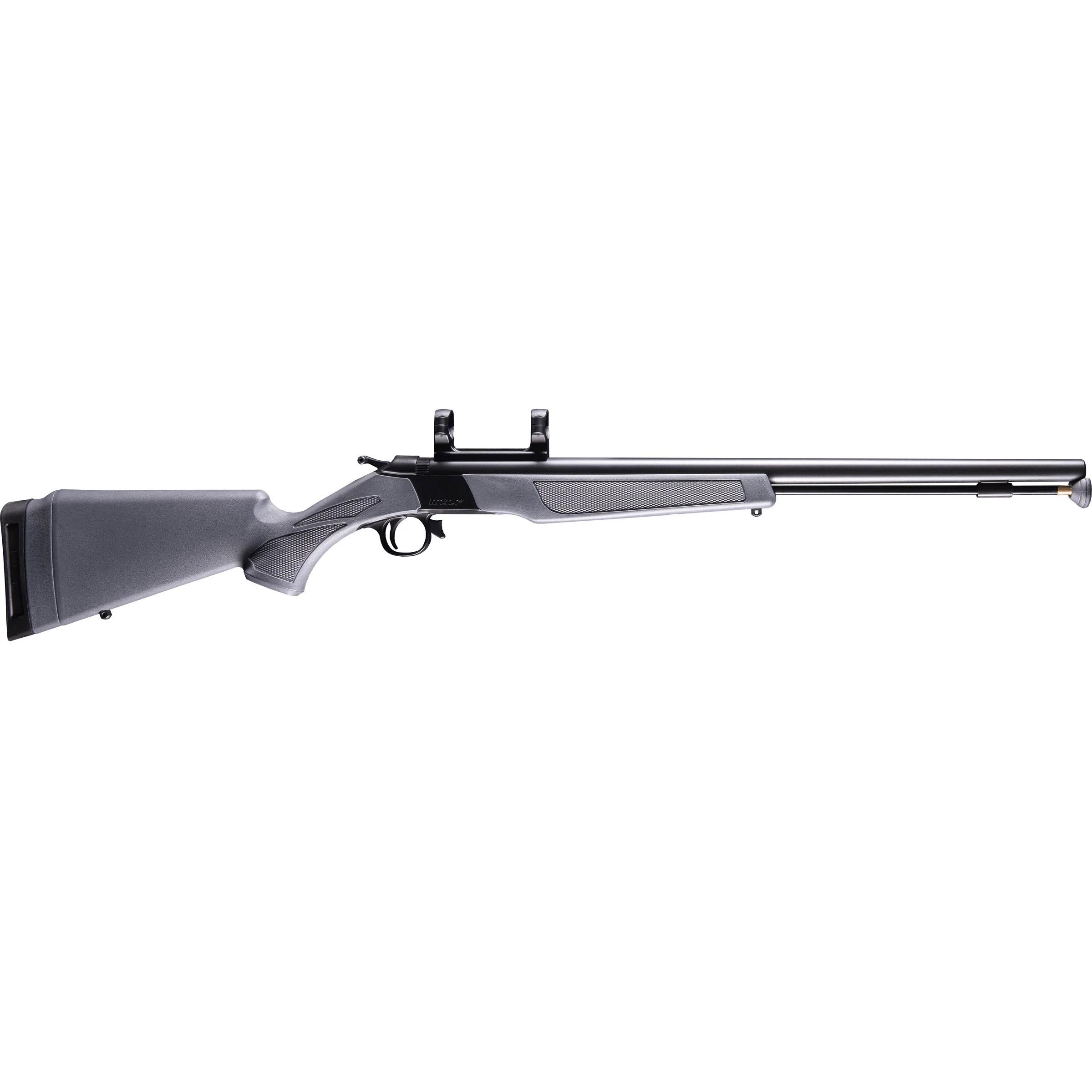 CVA WOLF V2 50 cal Blued Steel Muzzleloader Stealth Grey 0 MOA Pic
