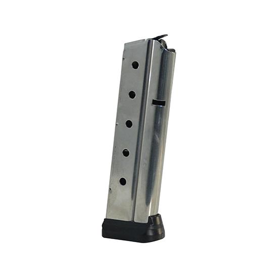 Colt 1911 Gov't/Commander Handgun Magazine Stainless with Base Pad 9mm Luger 10/rd - Colt