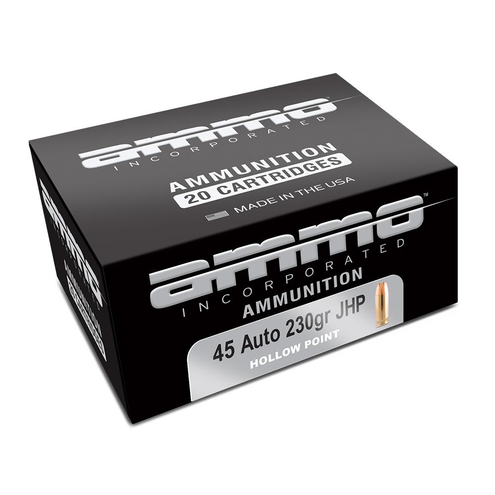 Ammo Inc Signature Handgun Ammunition .45 Auto 230gr JHP 895 fps 20/ct - Ammo Inc