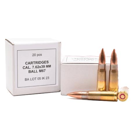 Ammo Inc Igman M67 Ball Ammo Rifle Ammunition 7.62x39mm 123 gr 2460 fps 20/ct - Igman