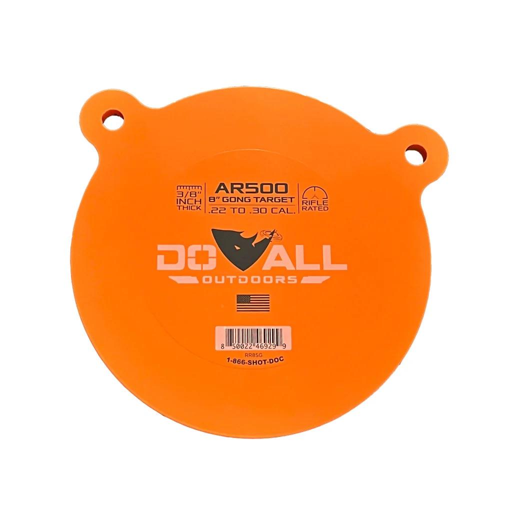 Do All Outdoors AR500 Steel Target 3/8"x 8" Round Gong/NM500 Steel - Do-All Outdoors