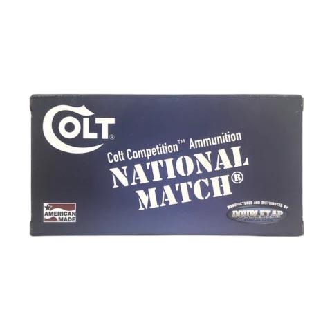 Double Tap Colt National Match Handgun Ammunition 10mm Auto 180gr FMJ 1140 fps 50/ct - Double Tap