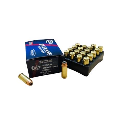 Double Tap Colt Defense Handgun Ammunition 10mm Auto 180gr JHP 1150 fps 20/ct - Double Tap