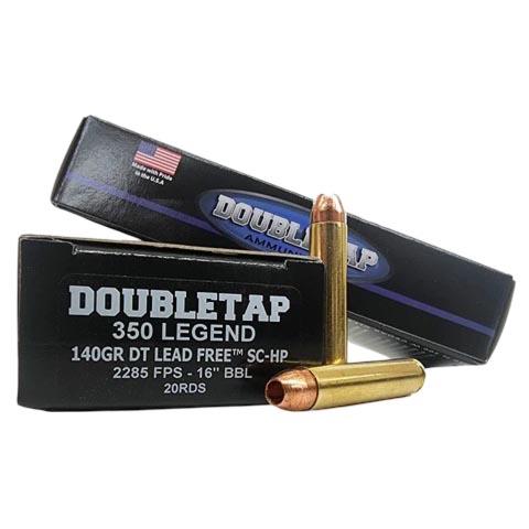 Double Tap DT Lead Free Rifle Ammunition 350 Legend 140gr SC-HP 2285 fps 20/ct - Double Tap