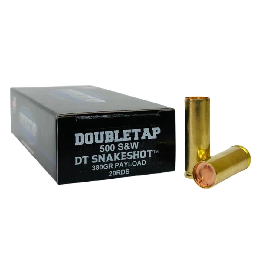 Double Tap DT Snake Shot Handgun Ammunition .500 S&W 380gr #9 Shot 1000 ...