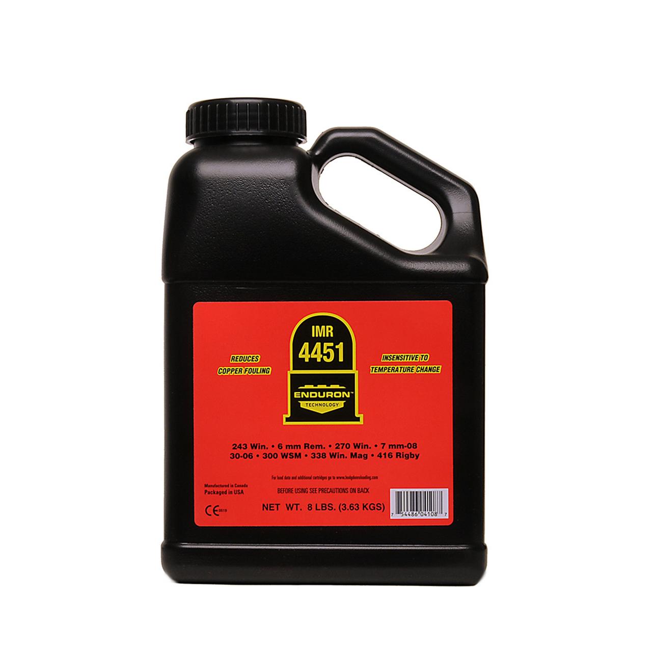 IMR 4451 Enduron Rifle Powder - 8 lbs - IMR Powder