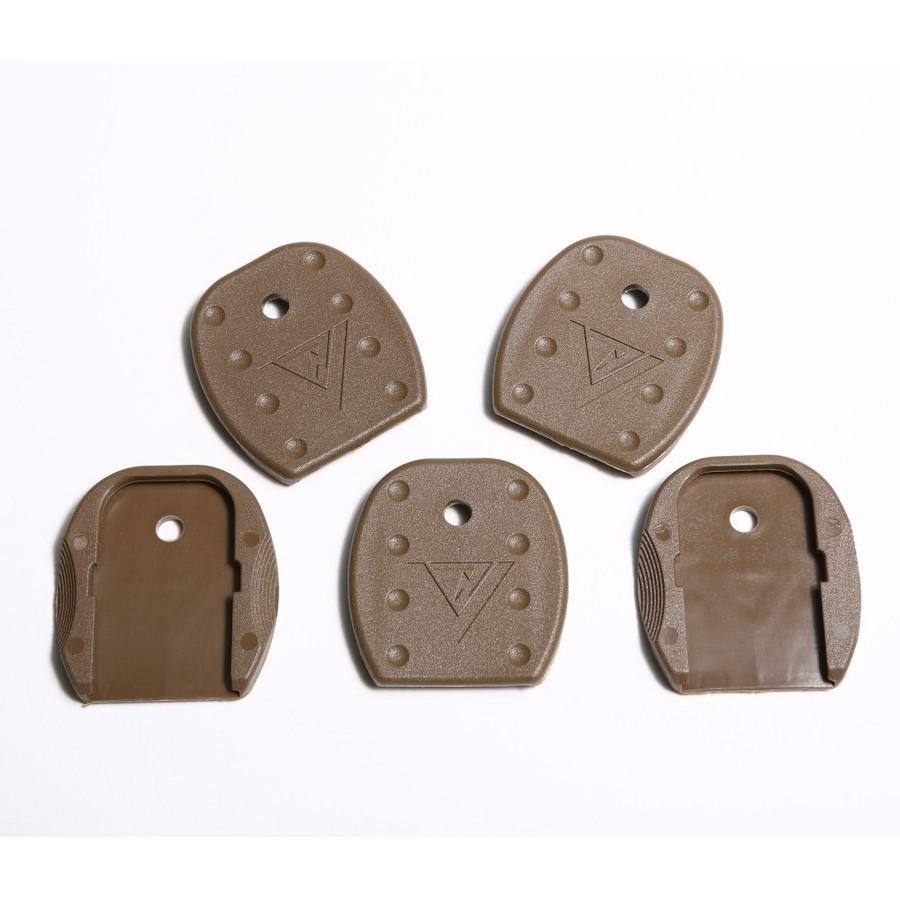 TangoDown Vickers Tactical Magazine Floor Plates for Glock 5pk Tan - Tangodown