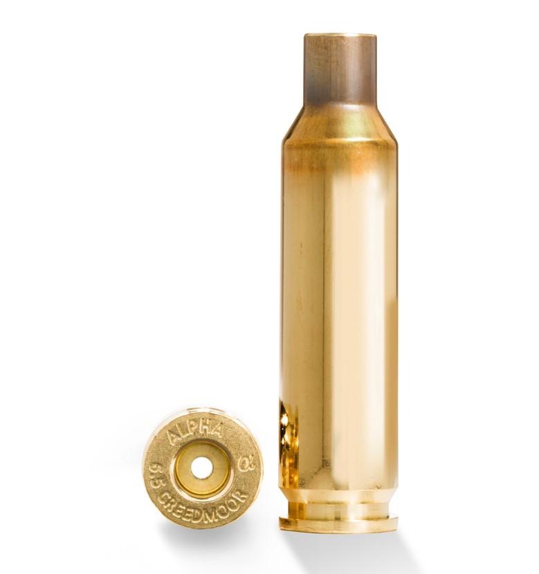 Alpha Munitions Ultra Premium Unprimed Brass Cartridge Cases 6.5 Creedmoor - Large Rifle Primer 100/Box - Alpha Munitions