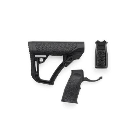 Daniel Defense Buttstock Pistol Grip & M-LOK Vertical Foregrip Combo - Black - Daniel Defense