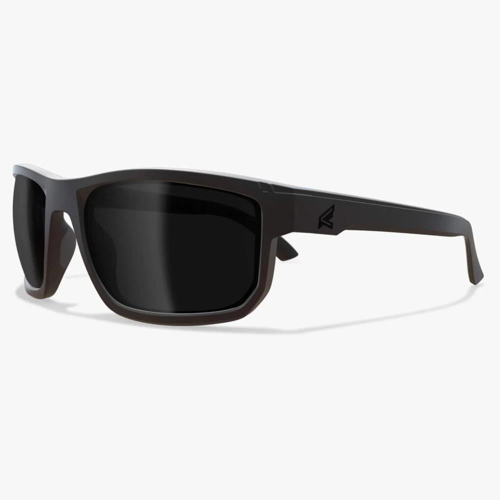 Edge Defiance Safety Glasses Black Frame with Smoke Vapor Shield Lens - Edge Eyewear