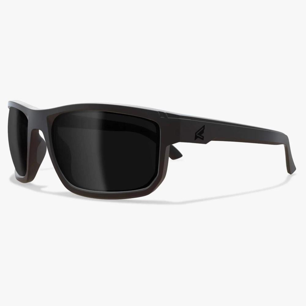 Edge Defiance Safety Glasses Black Frame with Polarized Smoke Vapor Shield Lens - Edge Eyewear