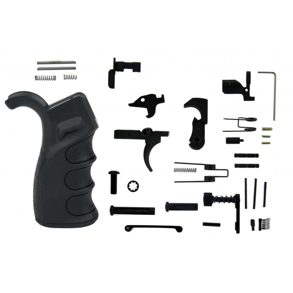 Tacfire AR-10 Lower Parts Kit - Black - TacFire