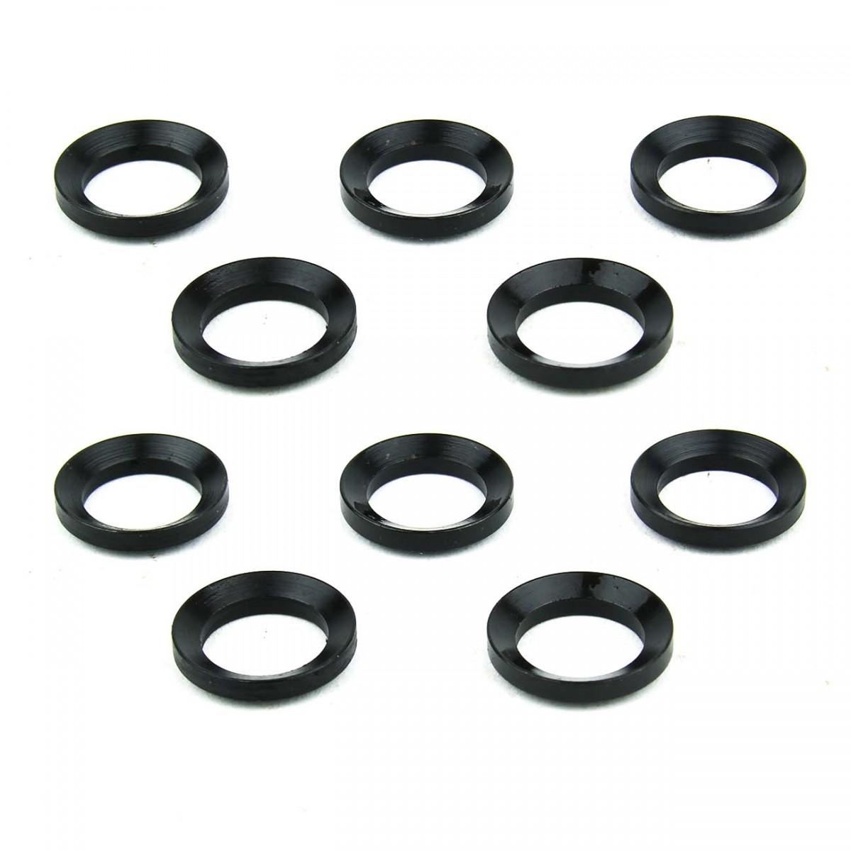 Tacfire AR-15/.223 Muzzle Brake Crush Black Washers - 10/ct - TacFire