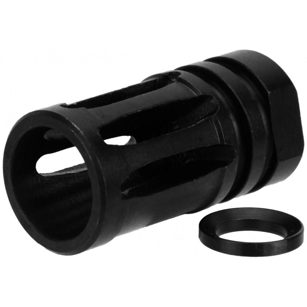 TacFire 5/8x24 TPI Bird Cage Muzzle Brake .30 cal Steel Black - TacFire