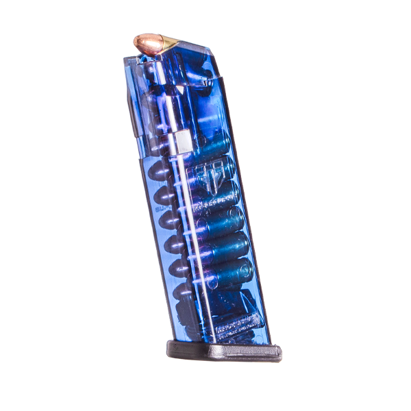 Elite Tactical Systems (ETS) Handgun Magazine Blue for Glock 17/18/19/19x/26/34/45 Gen 1-5 9mm Luger 17/rd - Elite Tactical Systems