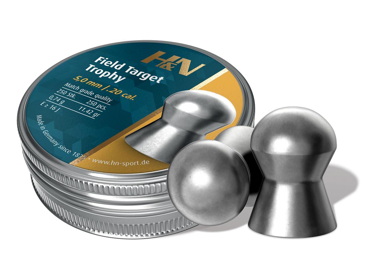 H&N Field Target Trophy Pellets .20 cal. 250/ct Round Tin - H&N