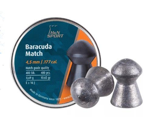 H&N Baracuda Match .177 cal. 4.50 mm head-size - NEW- per 400 - 