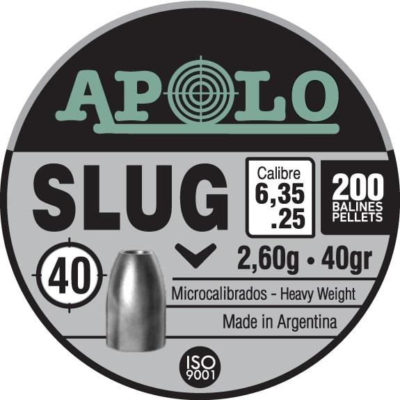 Hatsan Apolo Slug Air Rifle Pellets .25 Cal 40 gr 200/ct - Hatsan USA