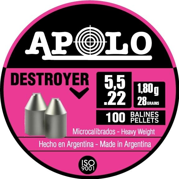 Hatsan Apolo Destroyer Air Rifle Pellets 22 Cal 28 gr 100/ct - Hatsan USA